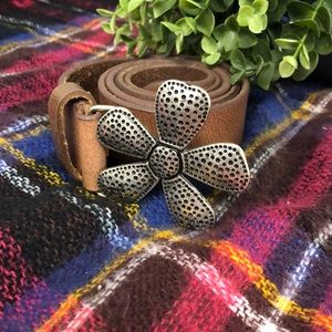 Silpada Boho Flower Buckle Belt